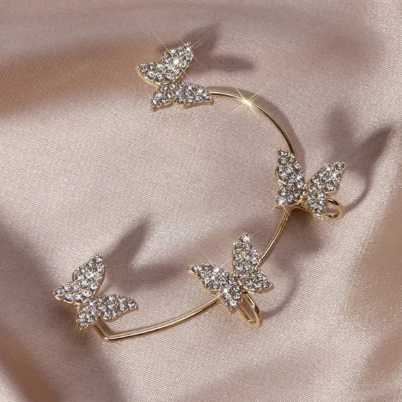 New Shining Butterfly Zircon Cuff, T2MIS - Picture 2 of 3